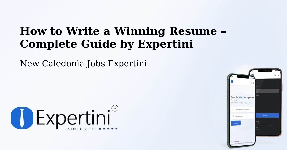 Resume Writing Guide for Job Seekers – Kuto - Kuto, New Caledonia Jobs Expertini